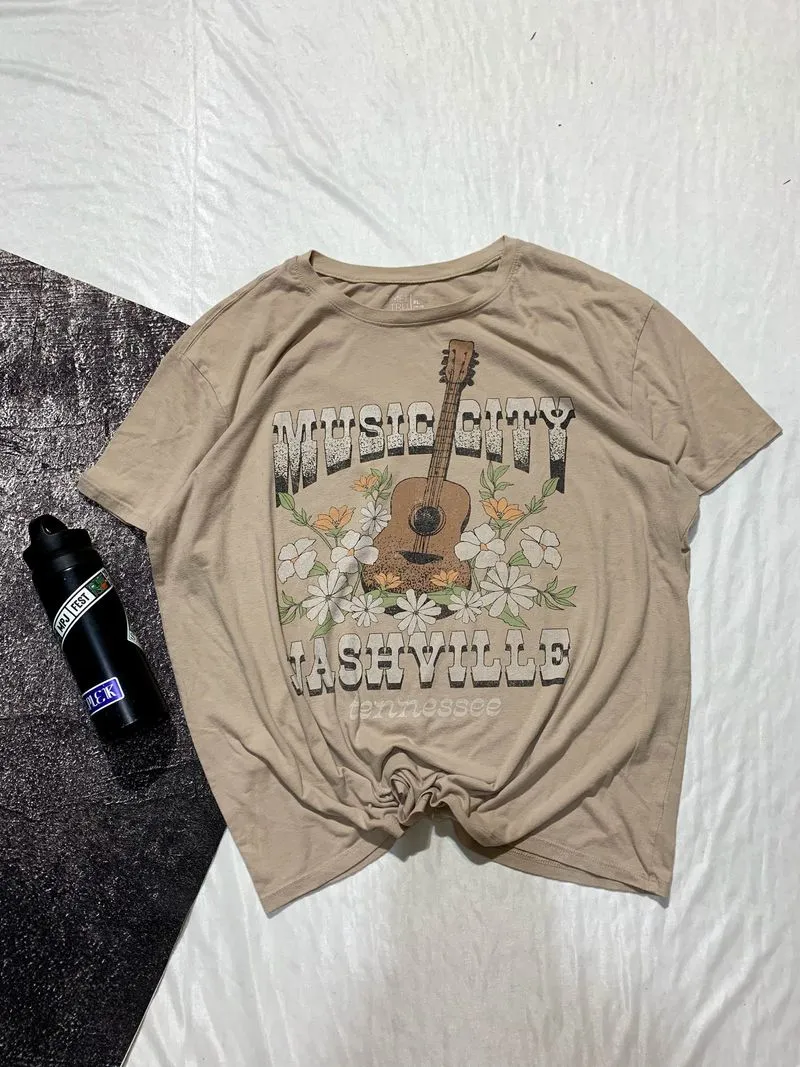 Kaos ts (NASHVILLE) vintage band kartun metal singer photo 1