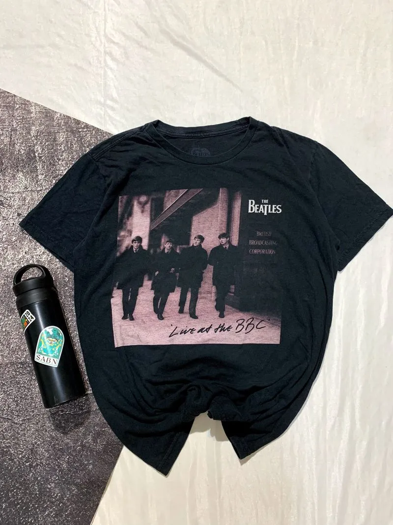 Kaos ts (THE BEATLES) vintage band kartun metal singer photo 1