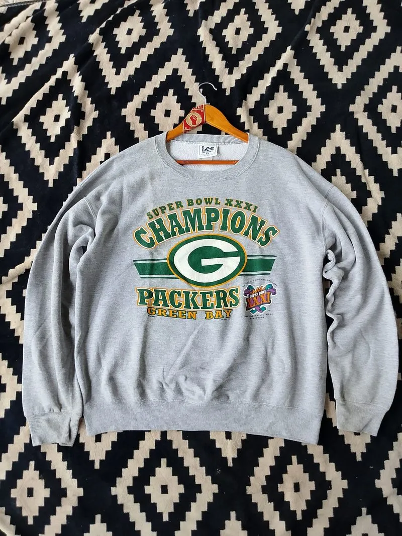 Vintage ©1997 NFLP Nutmeg Green Bay Packers Super Bowl photo 1