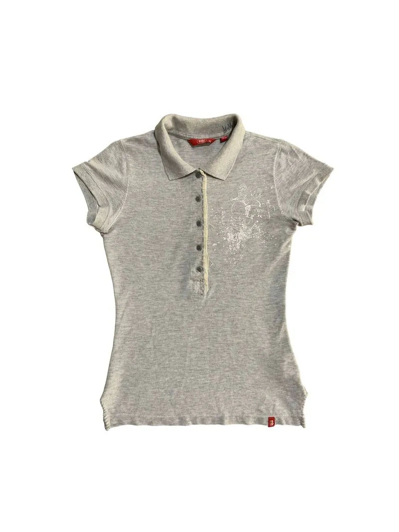 polo tee y2k by esprit with heraldic graphic photo 1