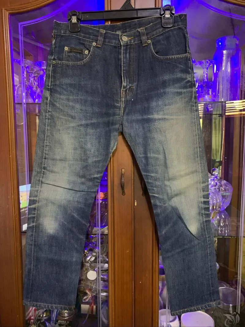 Calvin klein selvedge tebal kaku fading photo 1