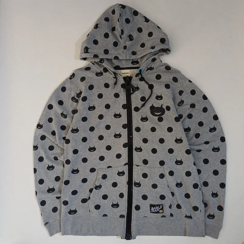 Zipper hoodie loundry polkadot photo 1