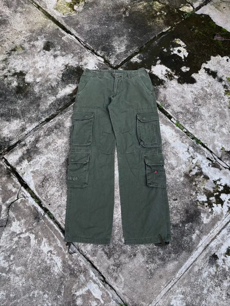 cargo vintage FIELD LIVED tactical utility multi pocket photo 1
