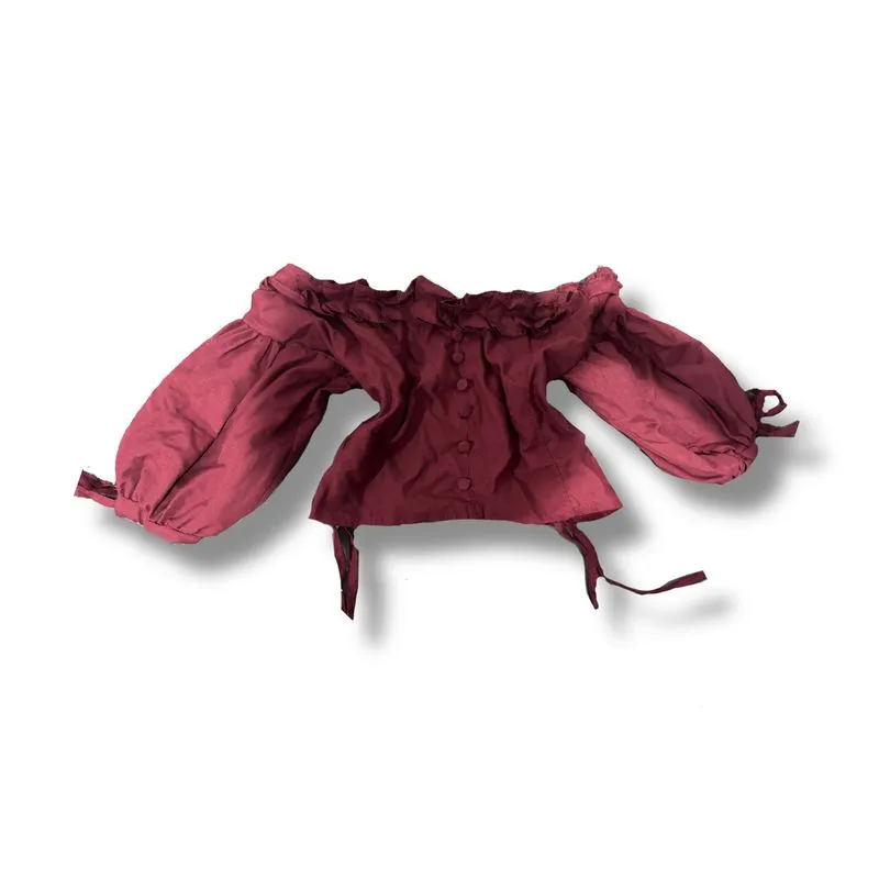 Top sabrina maroon photo 1