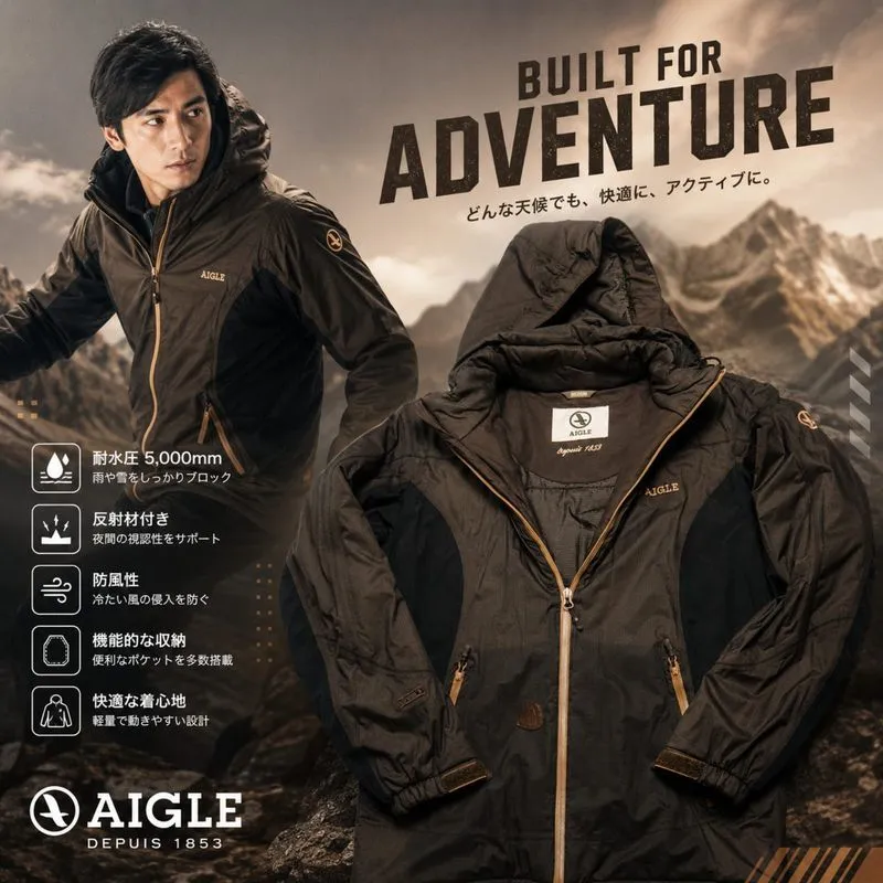 Aigle puffer outdoor jacket photo 1