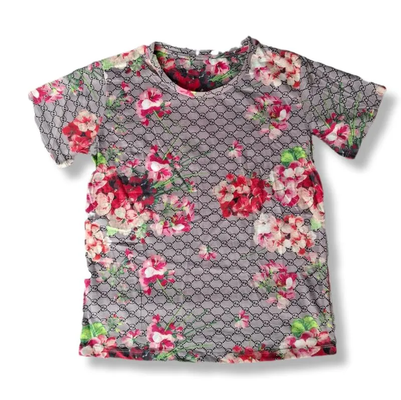 GUCCI FLOWER MONOGRAM WOMEN T-SHIRT | KAOS | GS photo 1