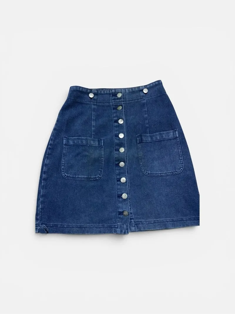 rok jeans kancing photo 1
