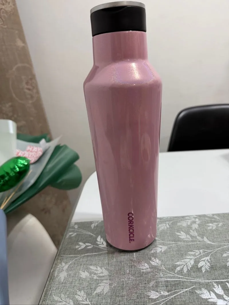 Tumbler Corkcicle Original Sport canteen candy Glitter Pink photo 1
