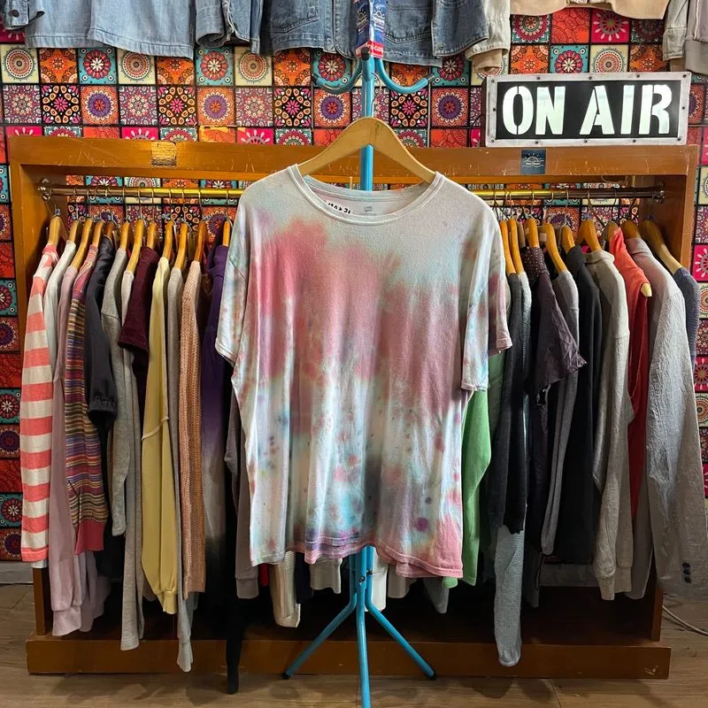 Hanes Tie-Dye Short Sleeve T-Shirt Splash Colour photo 1