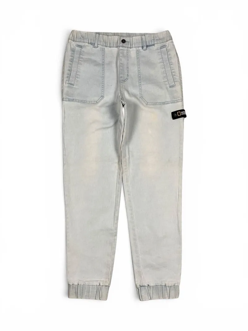 National Geographic Washed Blue Joger Demim Pants photo 1