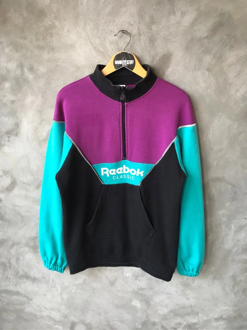 Reebok classic halfzip multicolor reflective photo 1