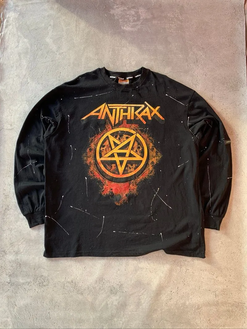 Anthrax Pantera Vintage Long Sleeve Band Movie Tee Shirt photo 1