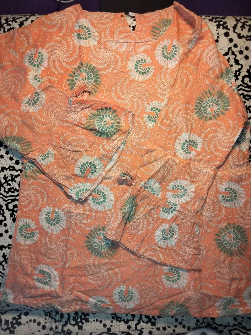 Batik Blouse Wanita orange photo 1