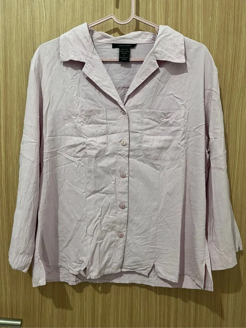 Kemeja baby pink  photo 1