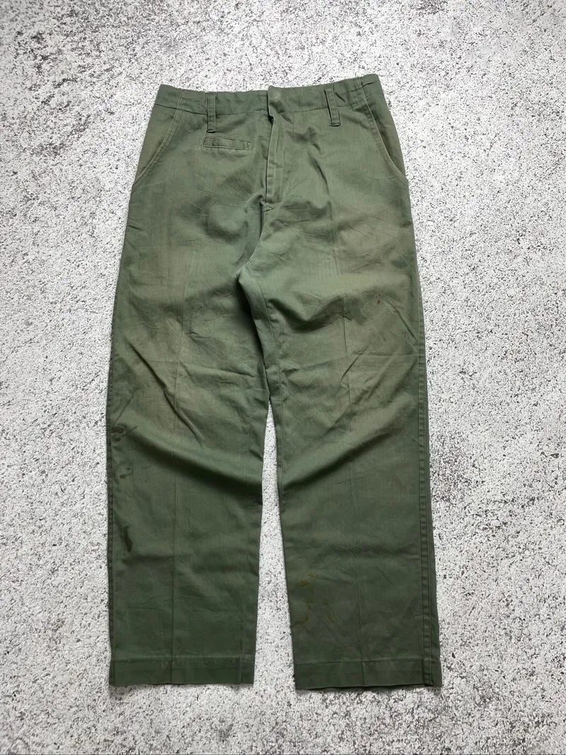 Fatigue pants hbt army military pants vintage size 29 photo 1