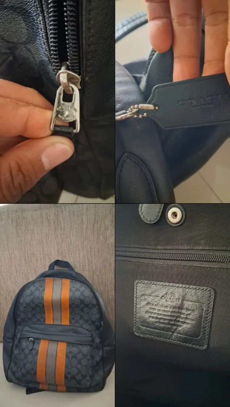 Leather Backpack Coach photo 1