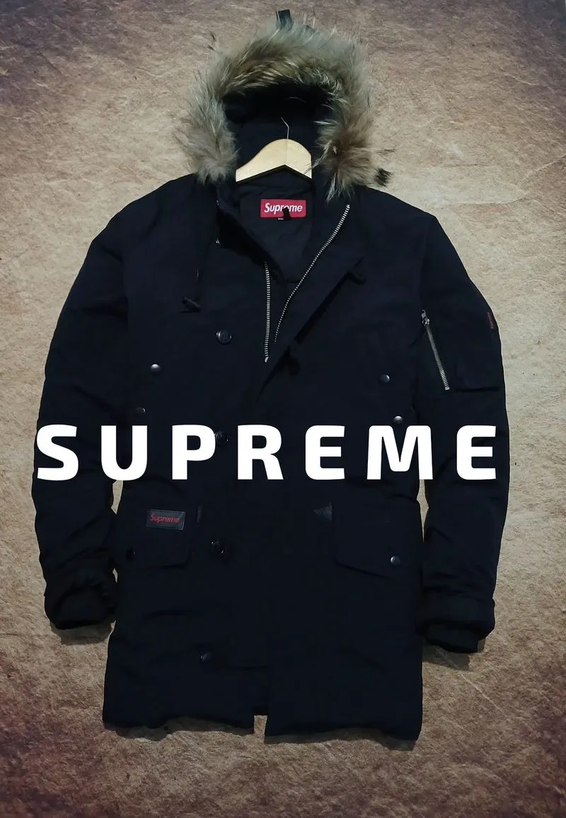 SUPREME parka jaket second thrift photo 1