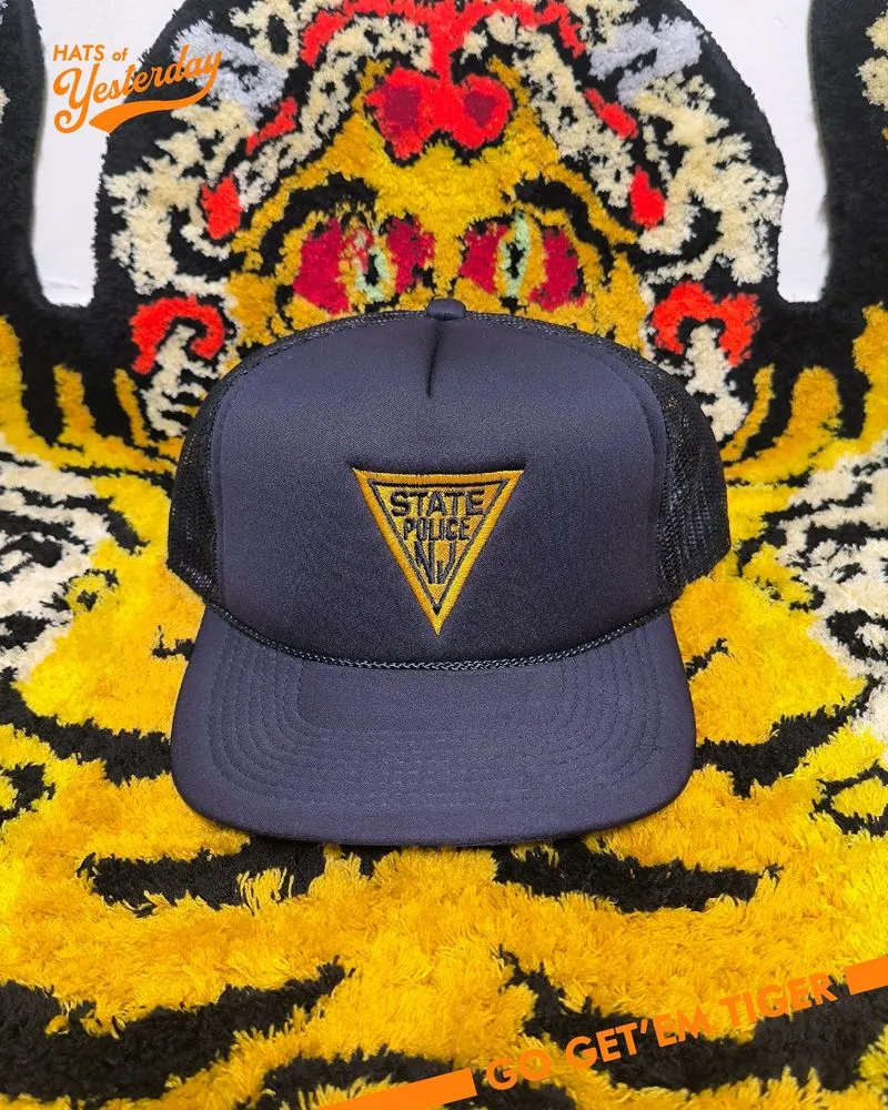 Topi New Jersey State Police vintage trucker hat  photo 1