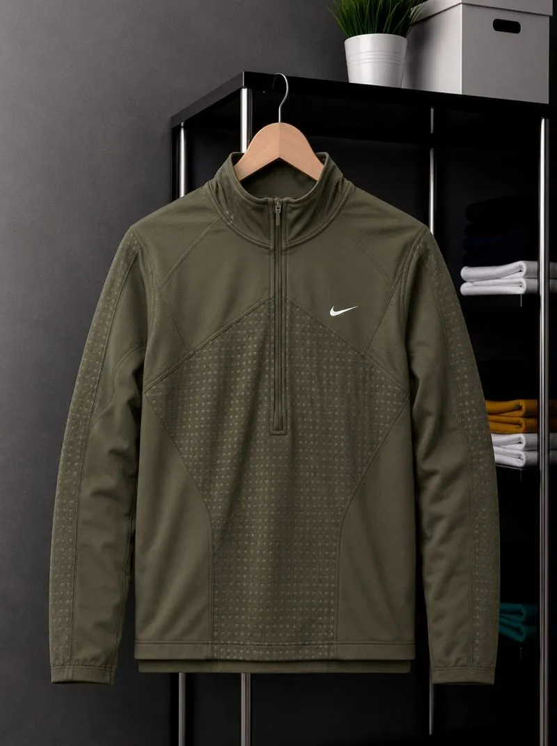 Nike Jacket Tracktop Sweater Size M Hijau Army photo 1