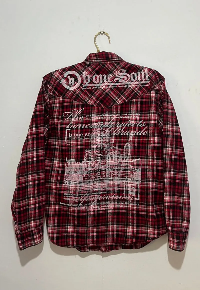 b one soul projects plaid shirt if six wasnine   photo 1