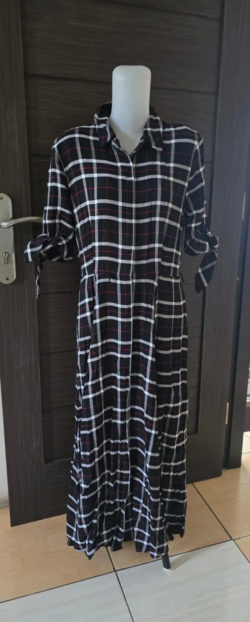 dress kotak kancing hidup ck pl photo 1