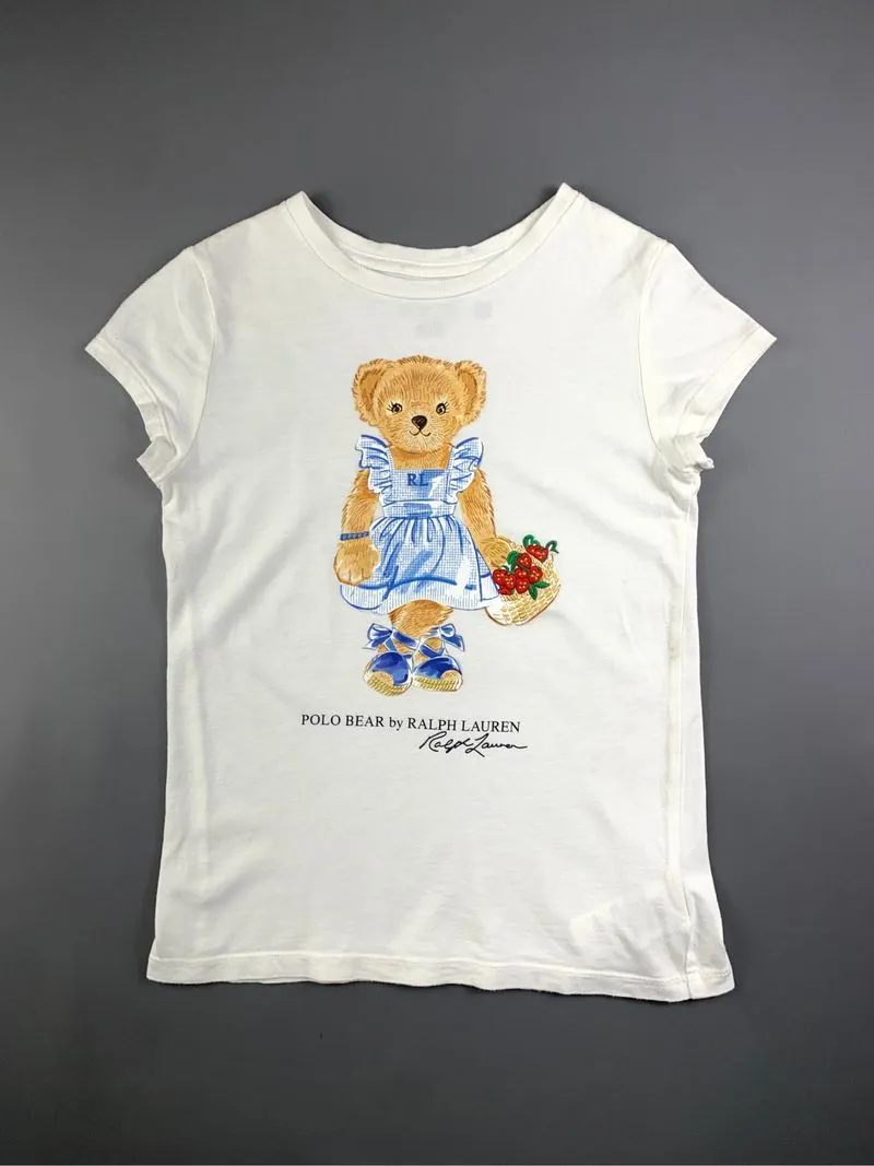 Bear by PRL White Cute Camping Mood Baby Tee (XS) photo 1