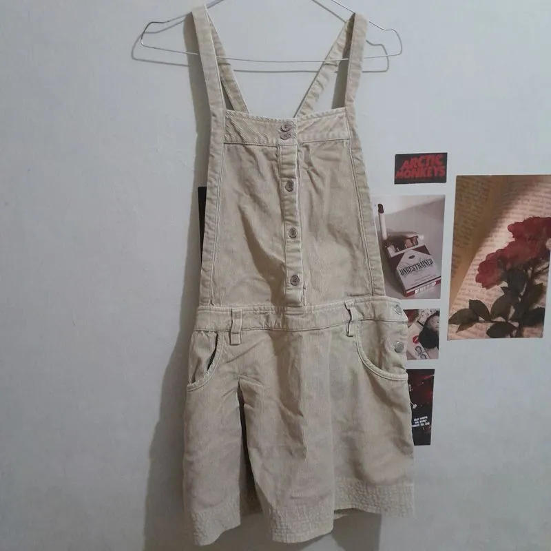 Vintage Jumpsuit Wanita tan photo 1