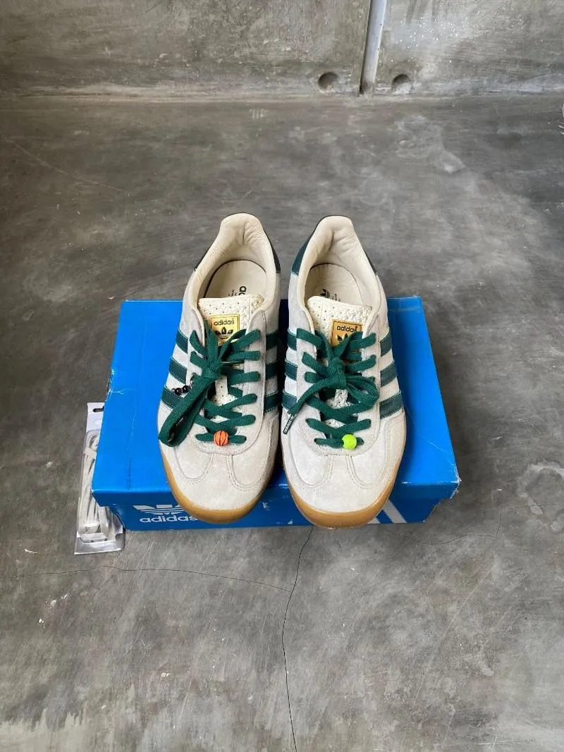 Adidas Gazelle Indoor Cream White Collegiate Green Gum photo 1