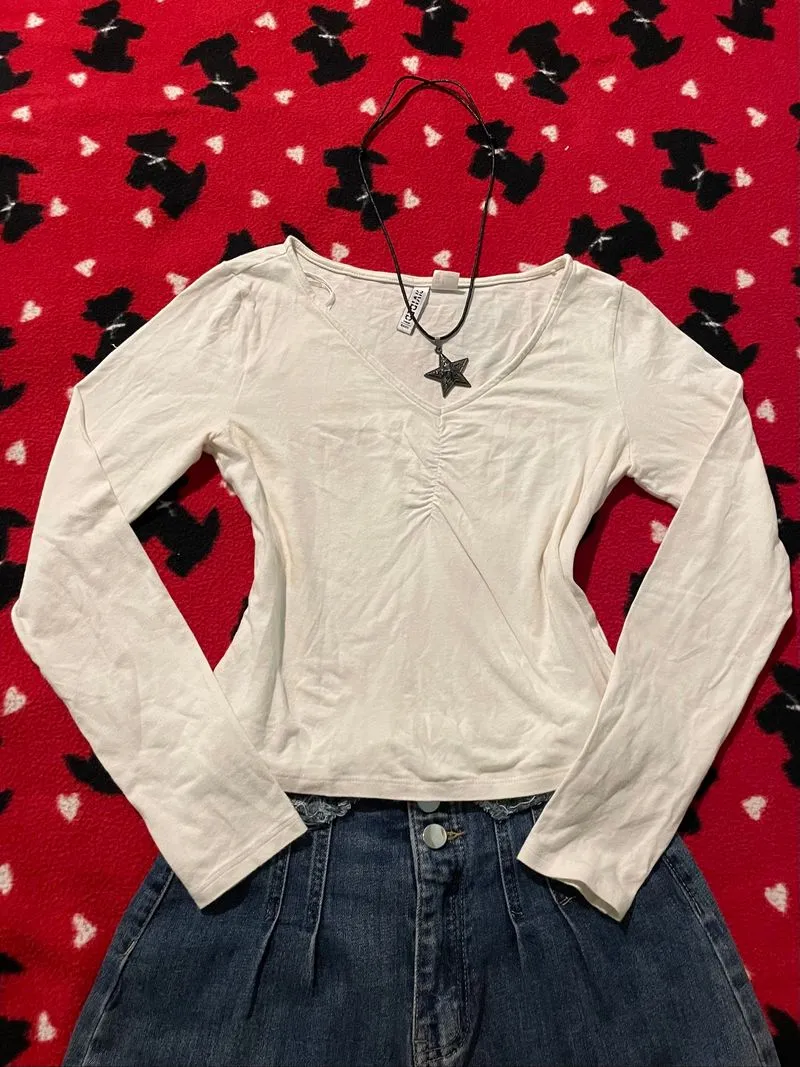 V-Neck Long Sleeve Top H&M  photo 1