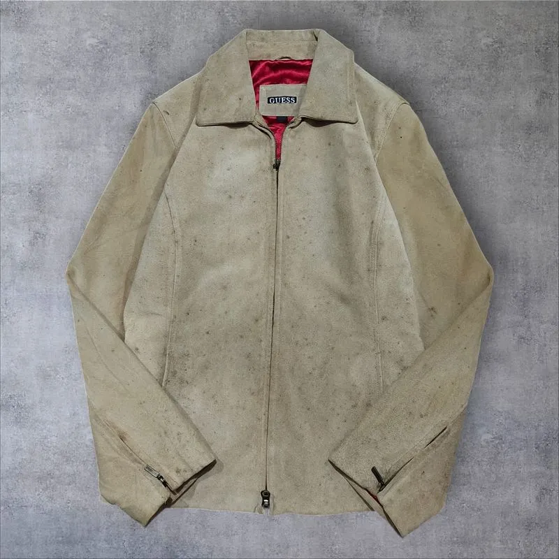 jacket Suede premium quality by guess scn brand original photo 1