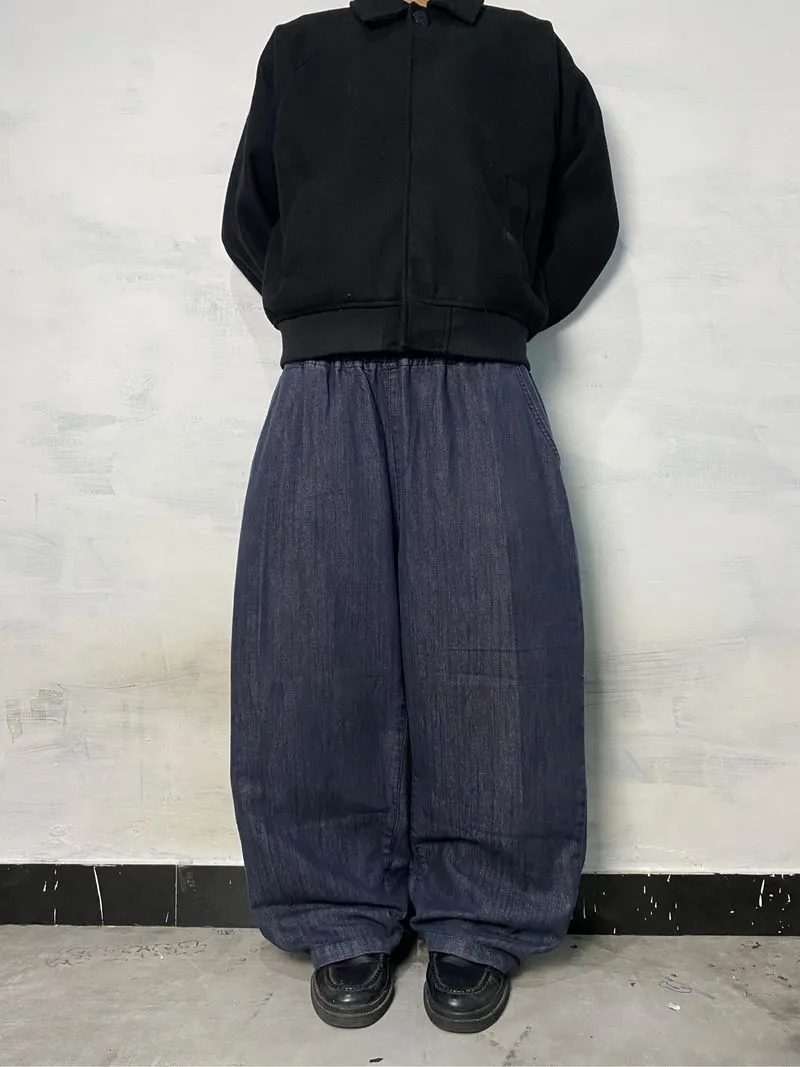 baggy jeans dark blue black photo 1