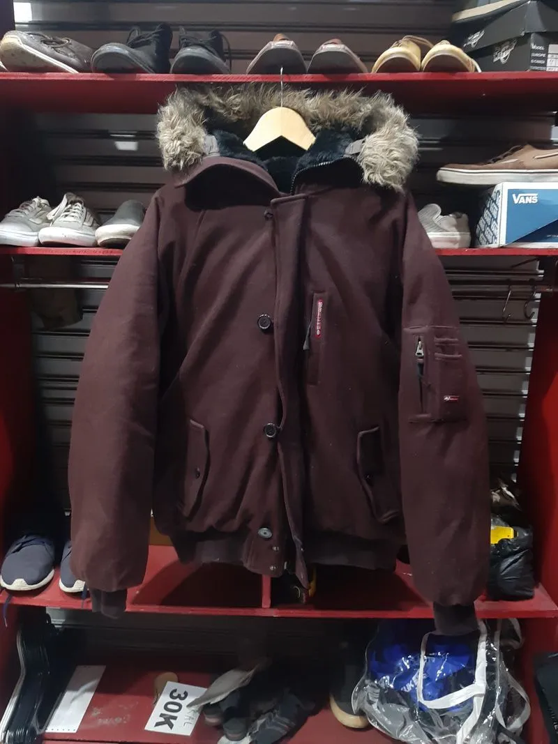 Quiksilver Rare Vintage N2b Faux Fur Wool Goose Down Jacket photo 1
