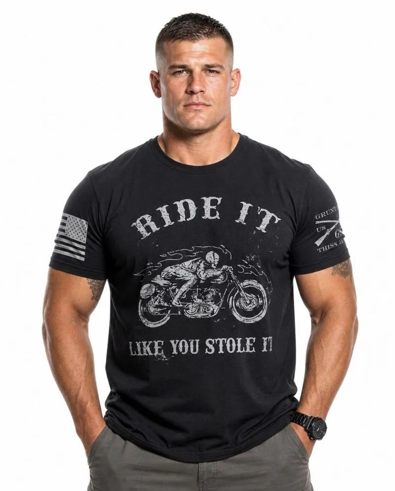 Grunt Style "Ride It Like You Stole It" Military Graphic Tee photo 1