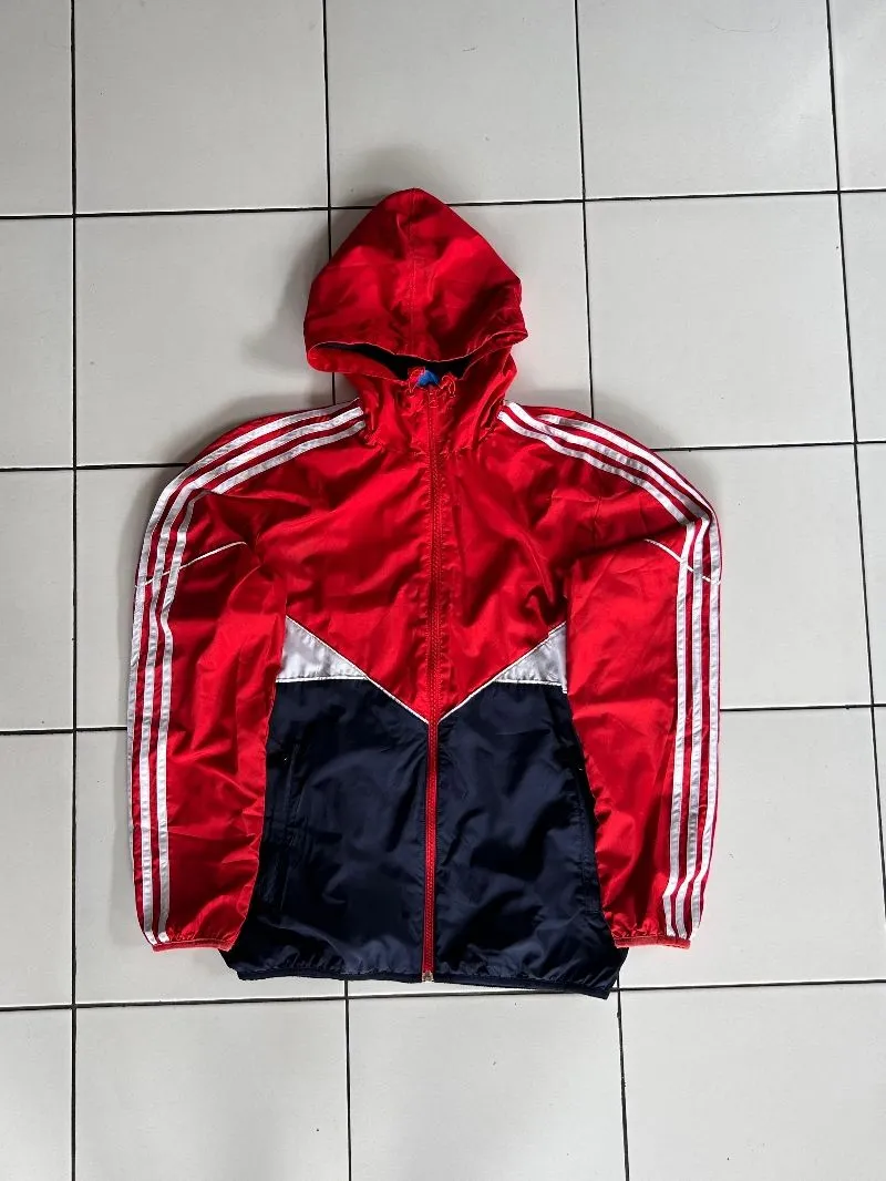 Adidas Casual Sportswear Windbreaker Pria blue red photo 1