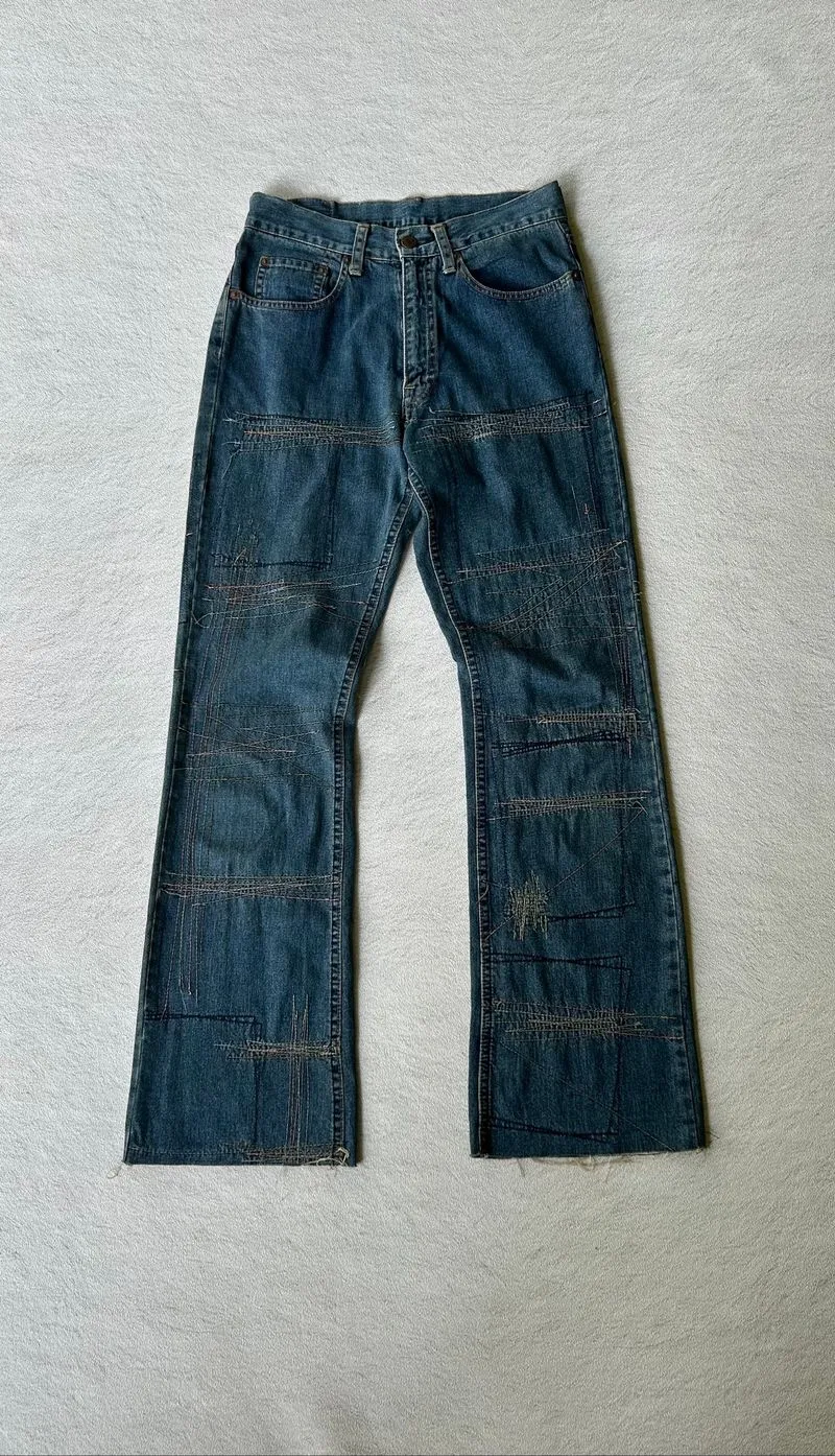 Hysteric Glamour Kinky Stitch Pattern Flared Pants photo 1