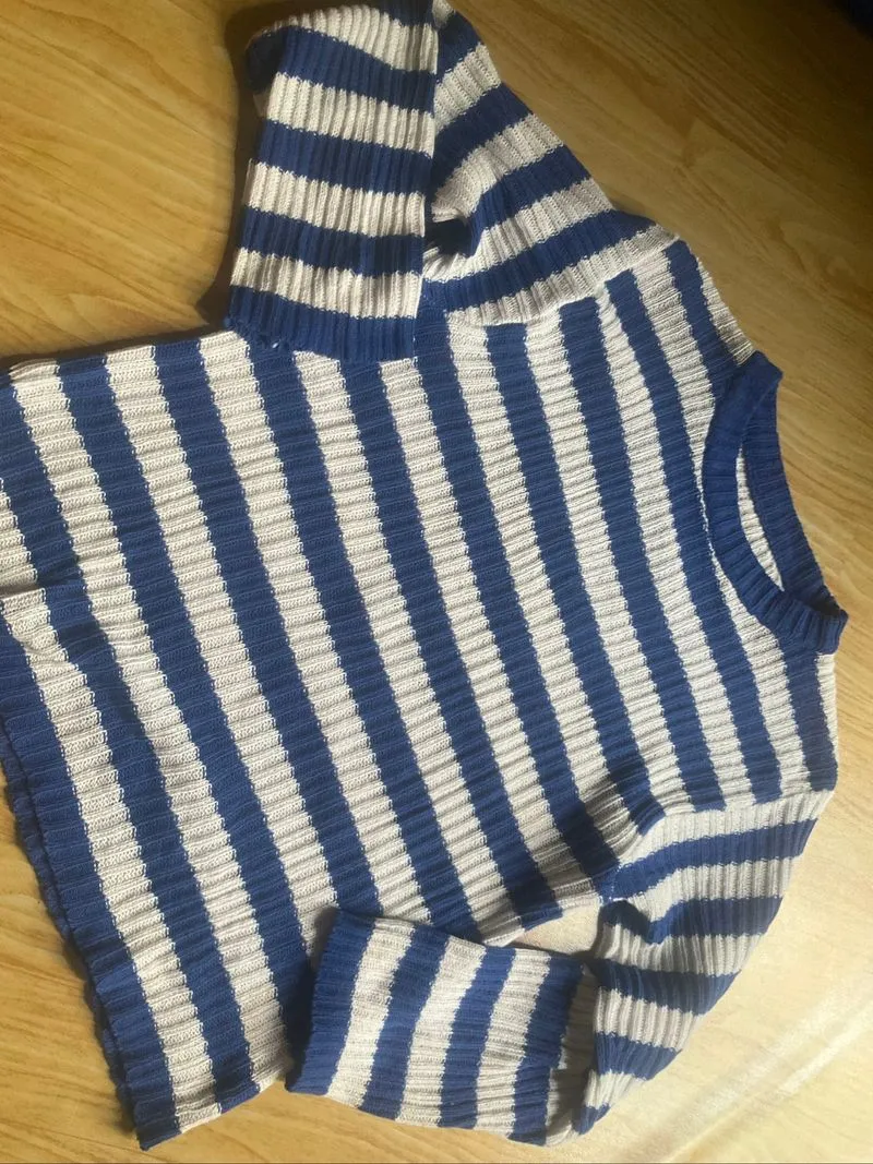 baju rajut biru  photo 1