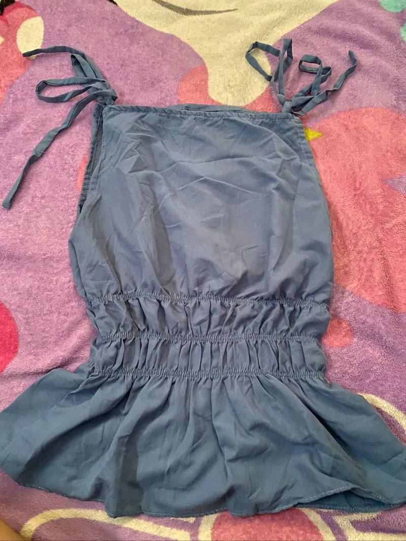 Atasan Camisole Kerut Peplum photo 1