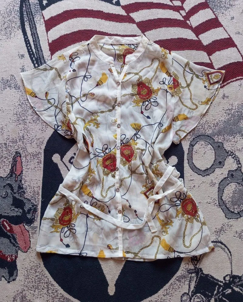 y2k vintage 90s blouse  photo 1