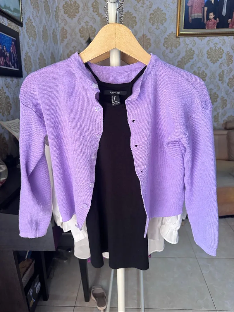 Lilac Knit Cardi photo 1