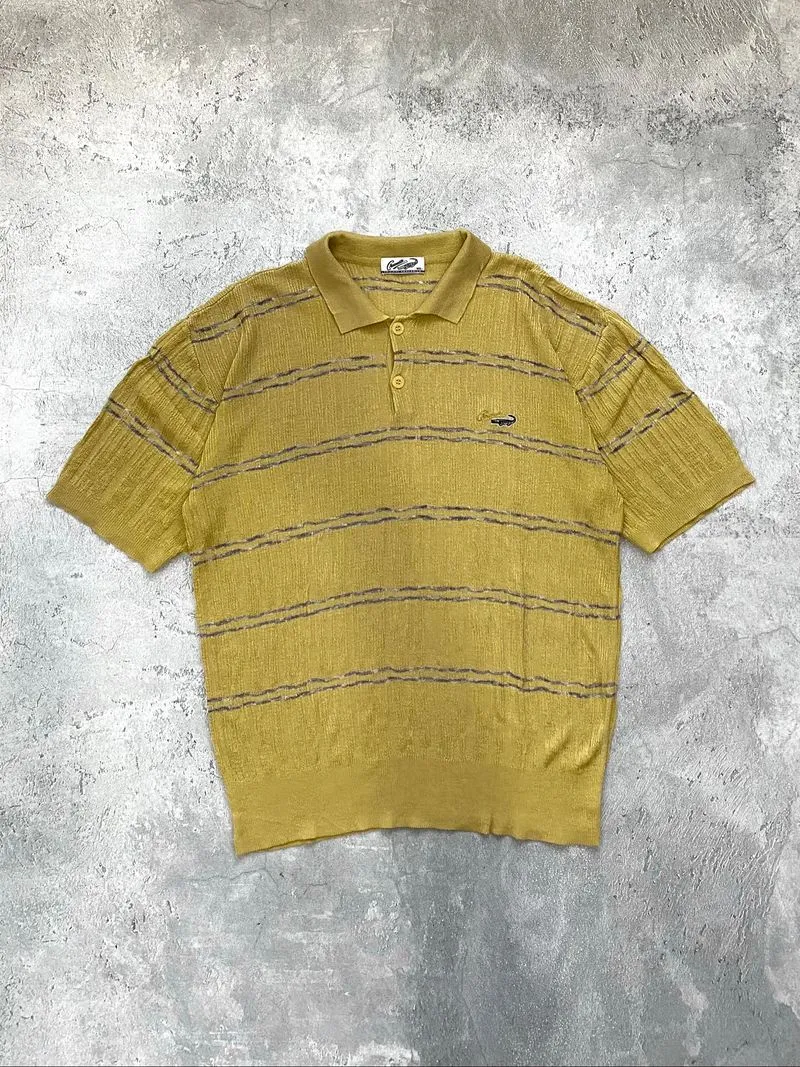 POLO SHIRT STRIPED TEXTURE BY CROCODILE  photo 1