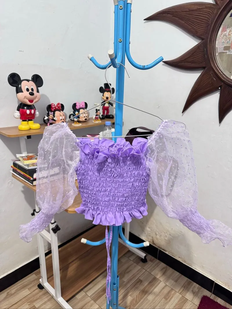 Lilac Smocked Top photo 1