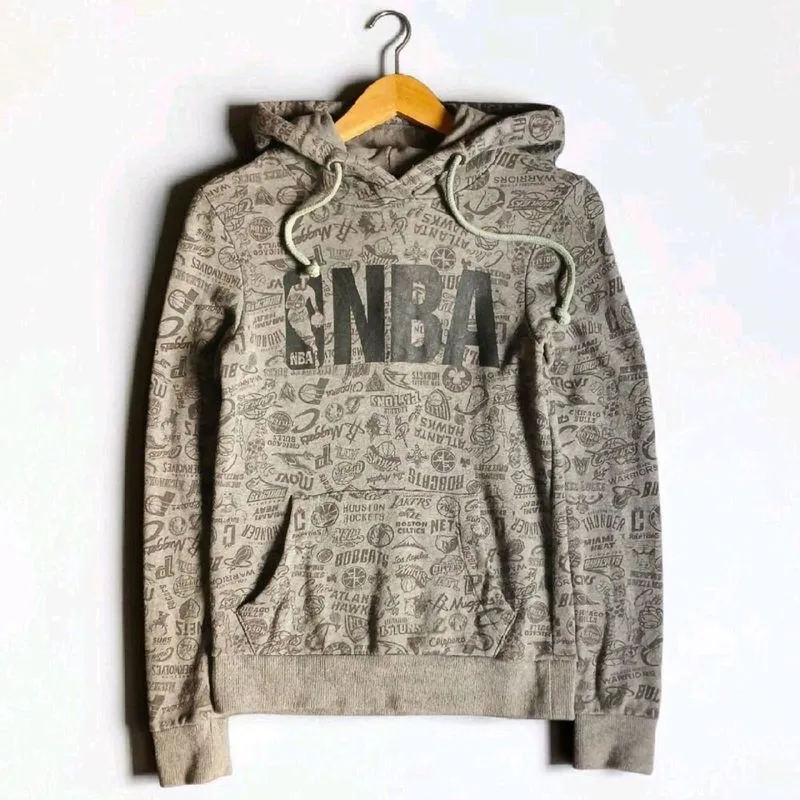 Jaket Hoodie NBA Aop Dark Grey | Thriftshop photo 1