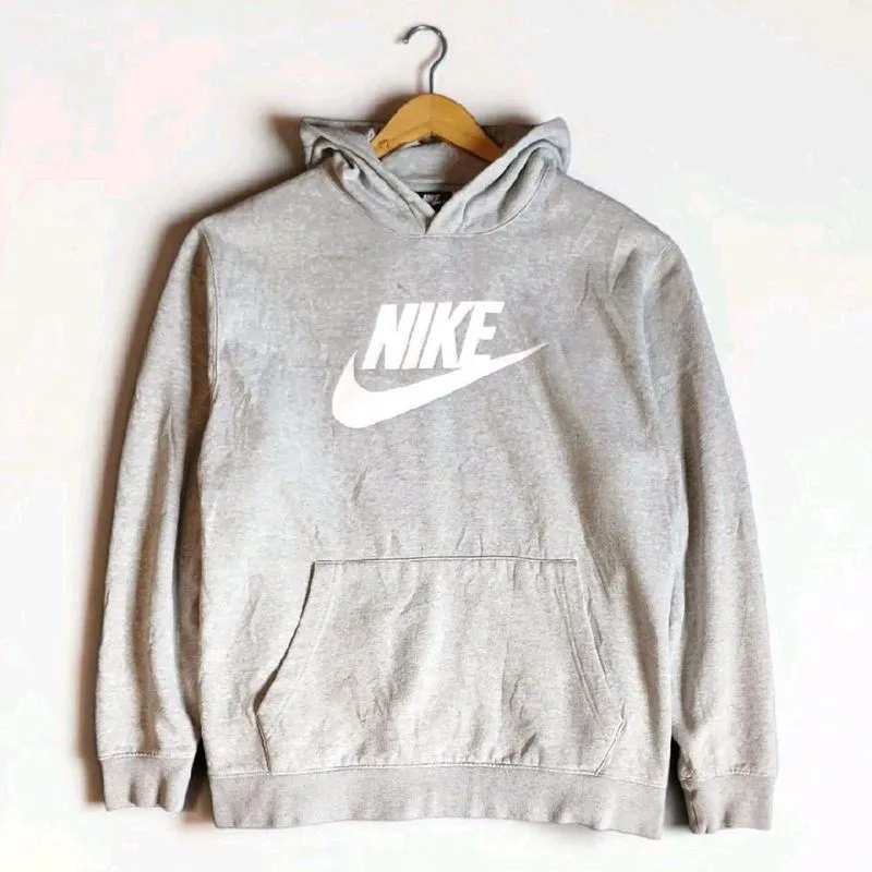Jaket Hoodie NIKE Swoosh Grey | Thriftshop photo 1