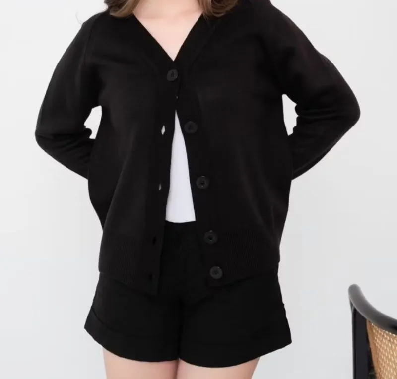 BLACK CARDIGAN KNIT photo 1