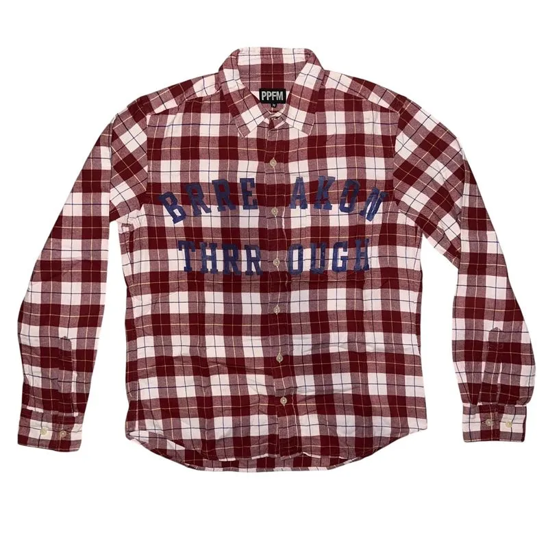 PPFM Vintage Formal shirt Pria red photo 1