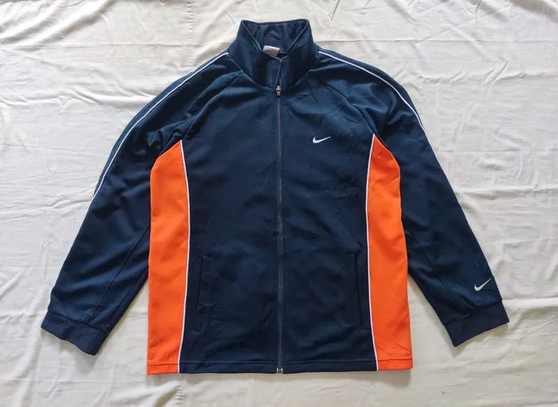 Nike Vintage Casual Track jacket Pria navy orange photo 1