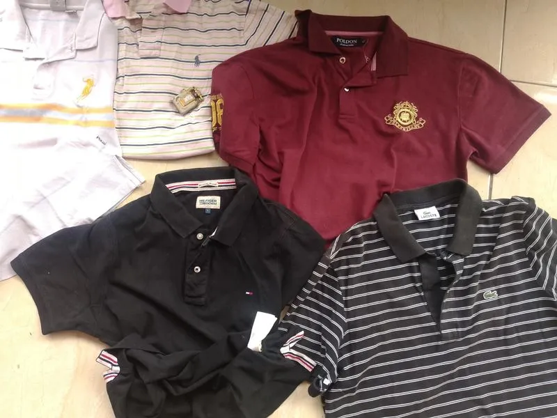 Polo Ralph Lauren Luxury Casual Polo shirt Pria white black photo 1
