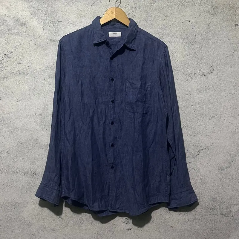 Kemeja uniqlo lengan panjang kemeja kerja kemeja santai photo 1