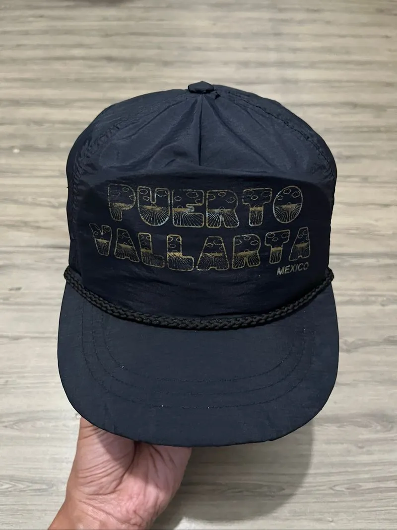 Nylon cap topi vintage puerto vallarta mexico photo 1