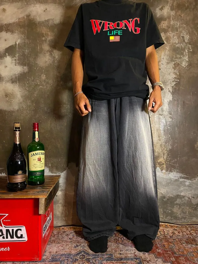 BAGGY JEANS BLACK WASH VINTAGE photo 1